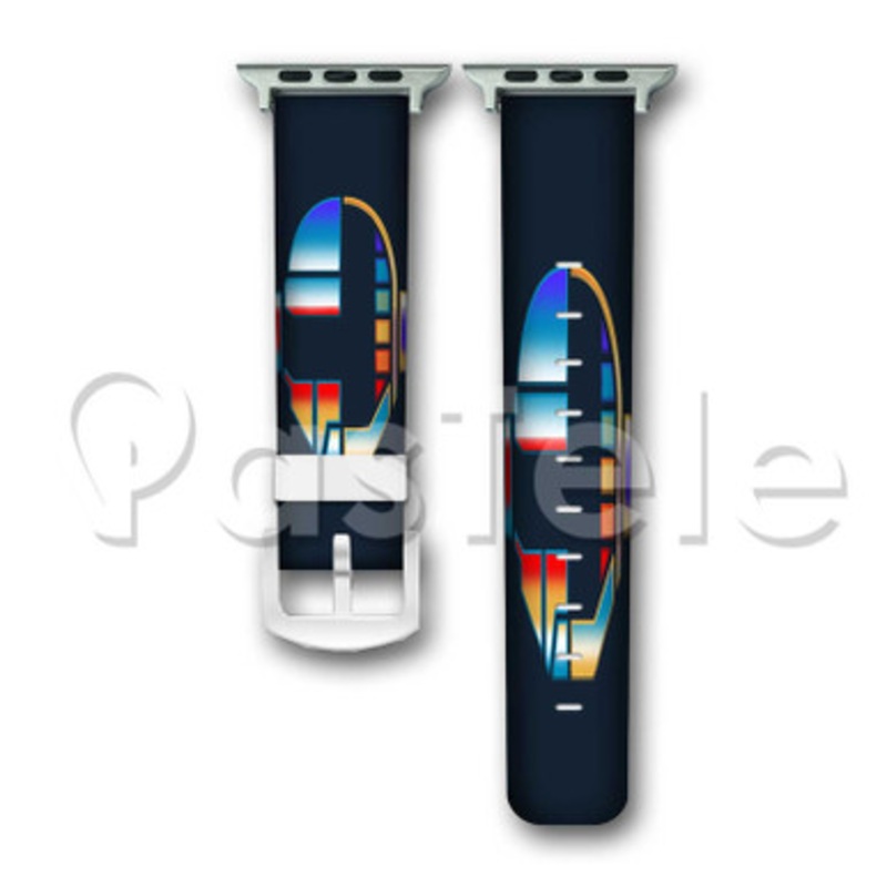 Daft Punk Transformer Custom Personalized Apple Watch Band 38mm 40mm 42mm 44mm Leather PU