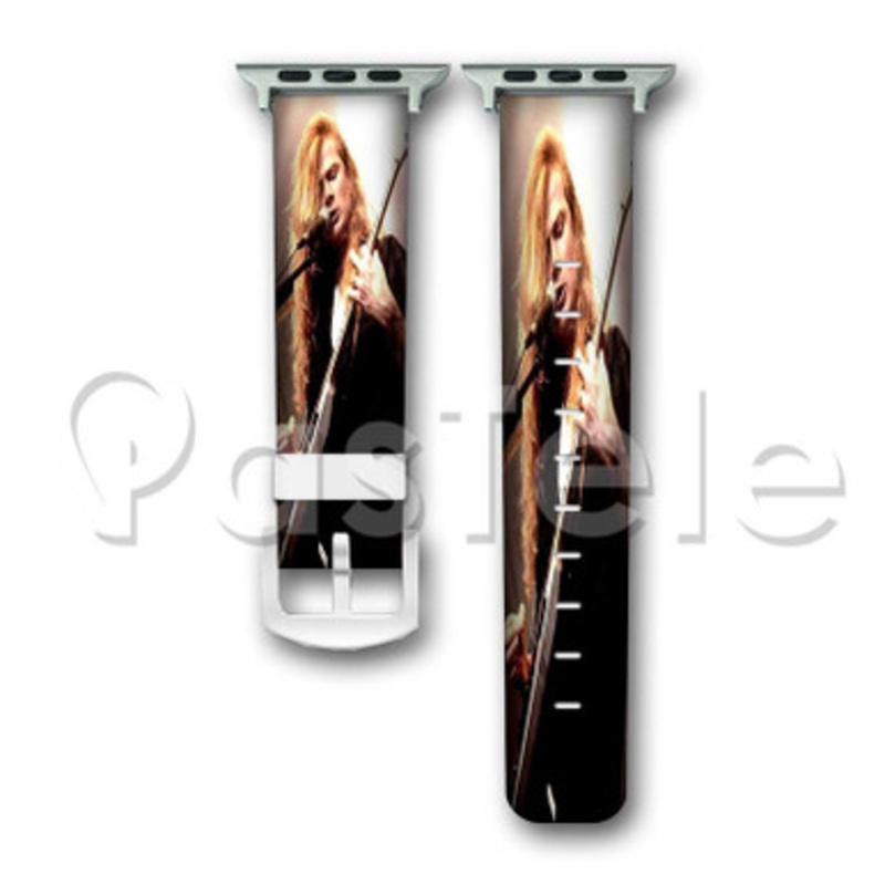 Dave Mustaine Megadeth Custom Personalized Apple Watch Band 38mm 40mm 42mm 44mm Leather PU