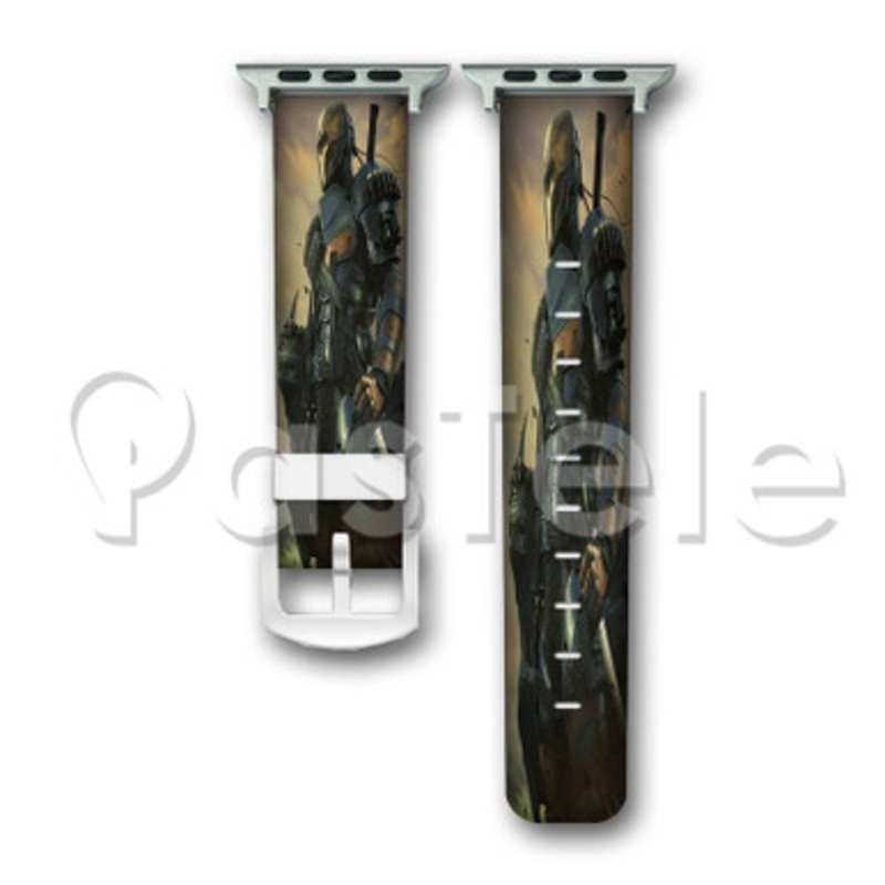 Deathstroke Custom Personalized Apple Watch Band 38mm 40mm 42mm 44mm Leather PU