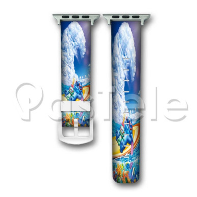 Disney Stitch Custom Personalized Apple Watch Band 38mm 40mm 42mm 44mm Leather PU