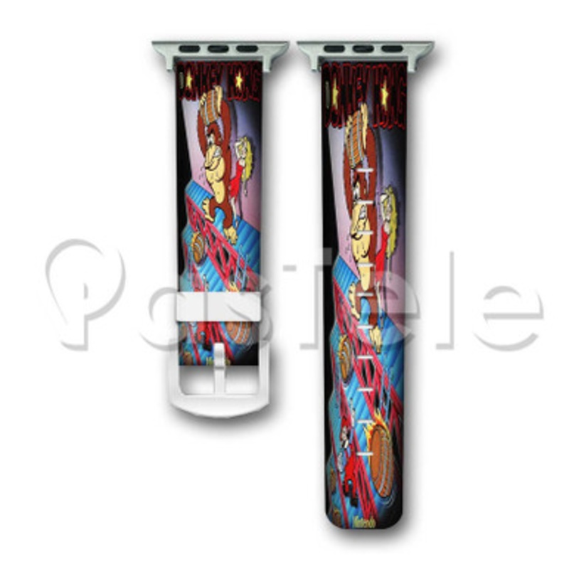 Donkey Kong Custom Personalized Apple Watch Band 38mm 40mm 42mm 44mm Leather PU