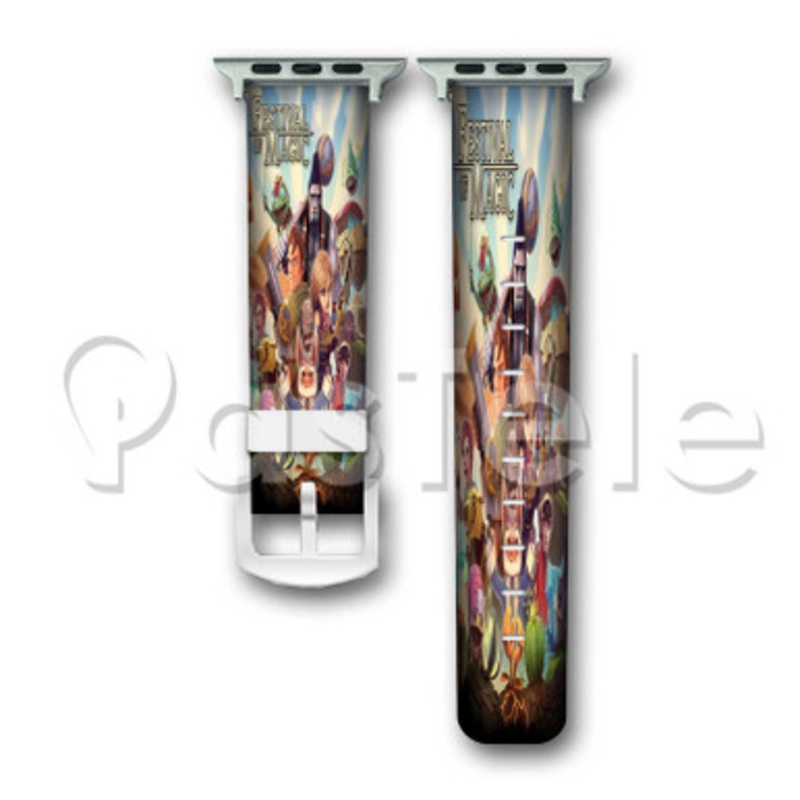 Earthlock Festival of Magic Custom Personalized Apple Watch Band 38mm 40mm 42mm 44mm Leather PU