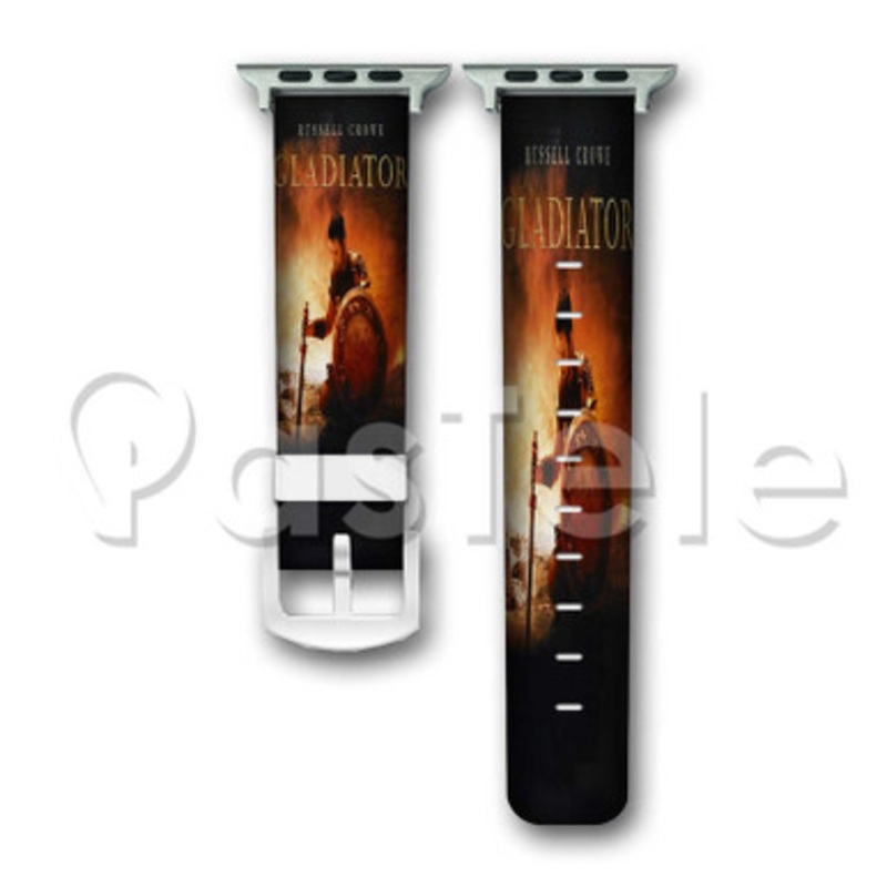 Gladiator Custom Personalized Apple Watch Band 38mm 40mm 42mm 44mm Leather PU