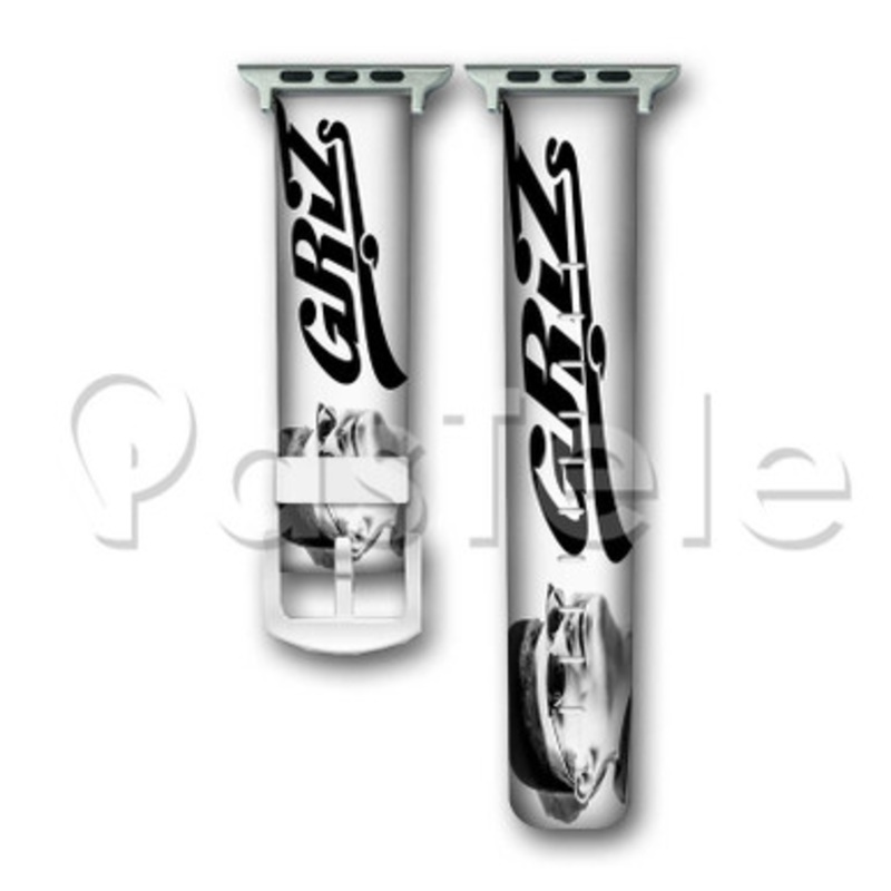 Griz Custom Personalized Apple Watch Band 38mm 40mm 42mm 44mm Leather PU