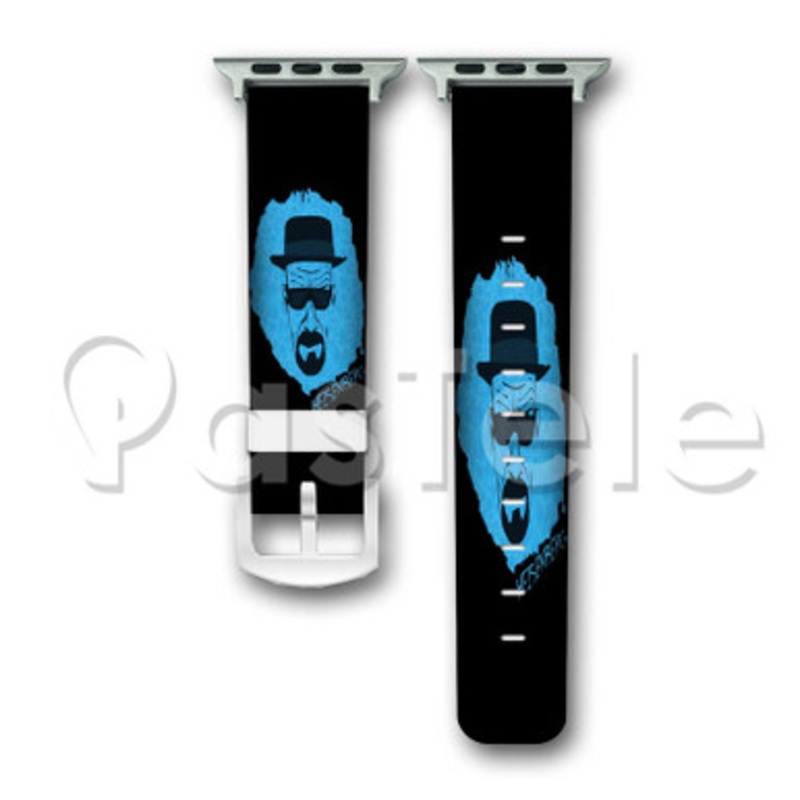 Heisenberg Breaking Bad Custom Personalized Apple Watch Band 38mm 40mm 42mm 44mm Leather PU