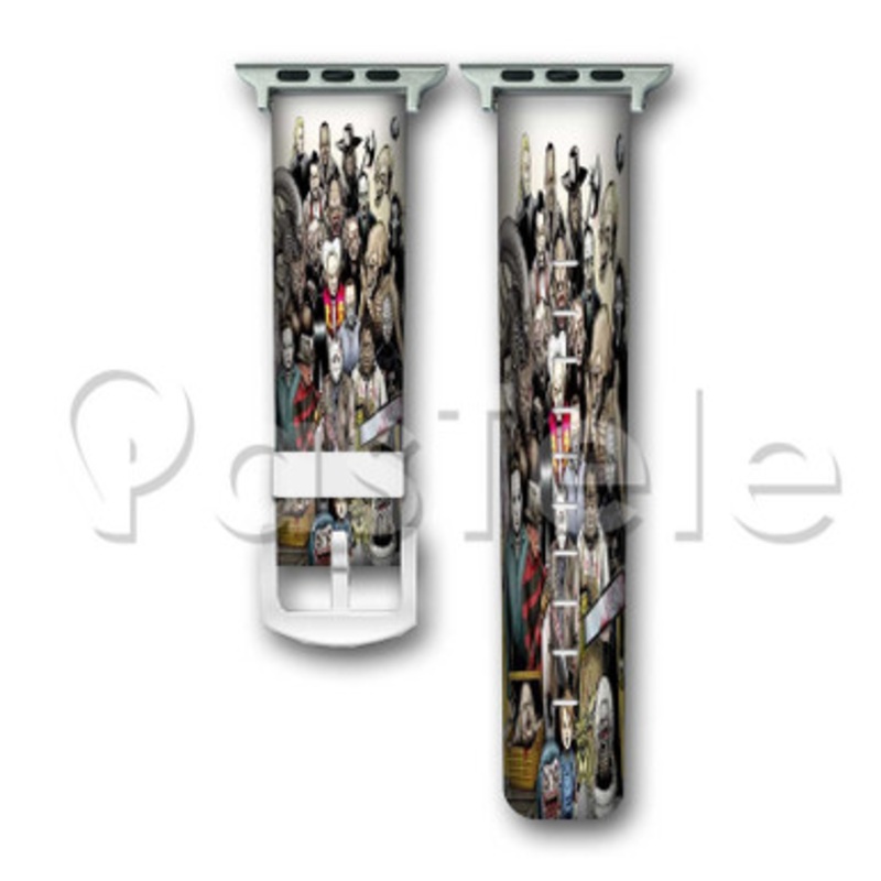 Horror Movies Custom Personalized Apple Watch Band 38mm 40mm 42mm 44mm Leather PU