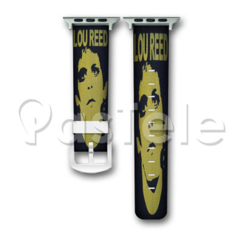Lou Reed Custom Personalized Apple Watch Band 38mm 40mm 42mm 44mm Leather PU