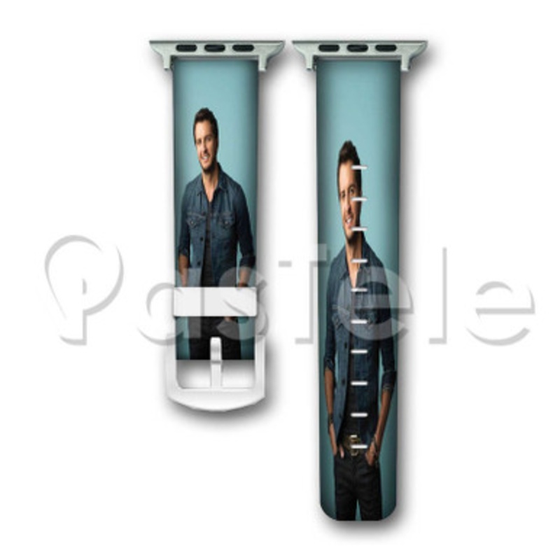 Luke Bryan Custom Personalized Apple Watch Band 38mm 40mm 42mm 44mm Leather PU