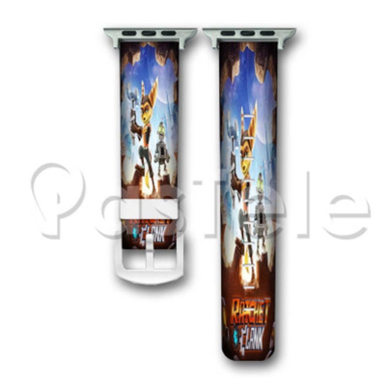Ratchet and Clank Custom Personalized Apple Watch Band 38mm 40mm 42mm 44mm Leather PU