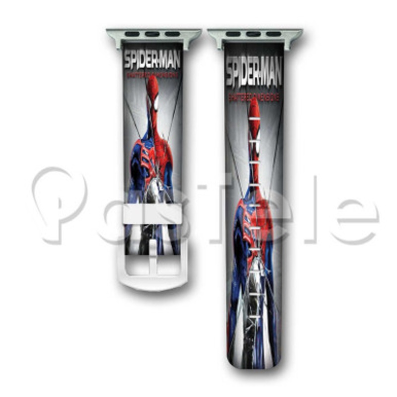 Spider Man Shattered Dimensions 2 Custom Personaliez Apple Watch Band 38mm 40mm 42mm 44mm Leather PU
