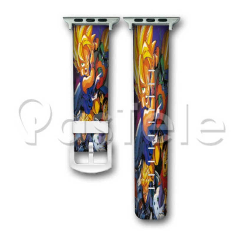 Super Saiyan Dragon Ball GT Custom Personaliez Apple Watch Band 38mm 40mm 42mm 44mm Leather PU