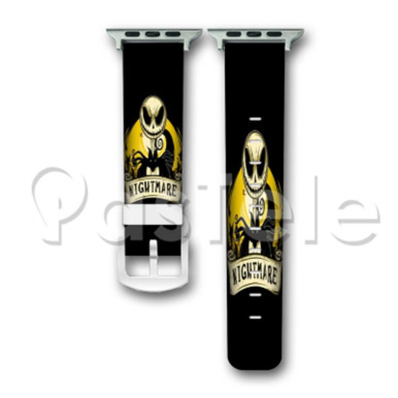 The Nightmare Before Christmas Jack Custom Personalized Apple Watch Band 38mm 40mm 42mm 44mm Leather PU