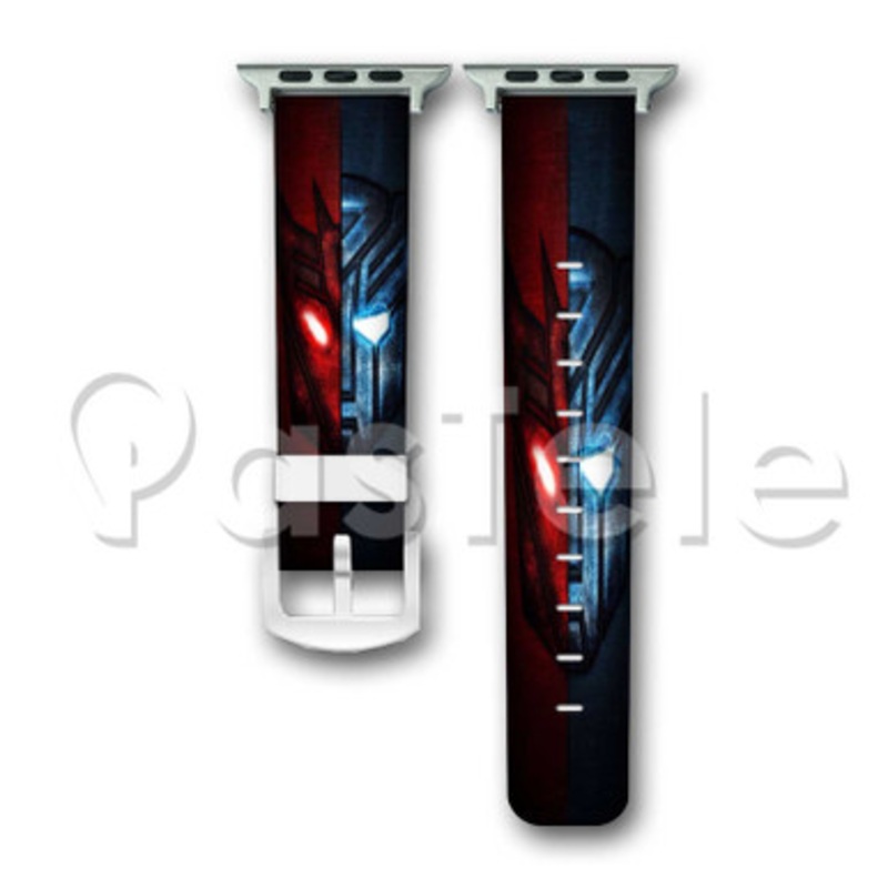 Transformers Custom Personalized Apple Watch Band 38mm 40mm 42mm 44mm Leather PU