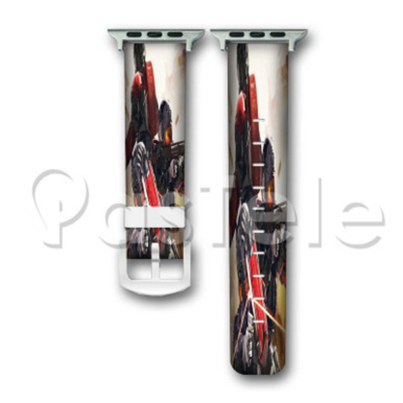 Umbrella Corps Custom Personalized Apple Watch Band 38mm 40mm 42mm 44mm Leather PU