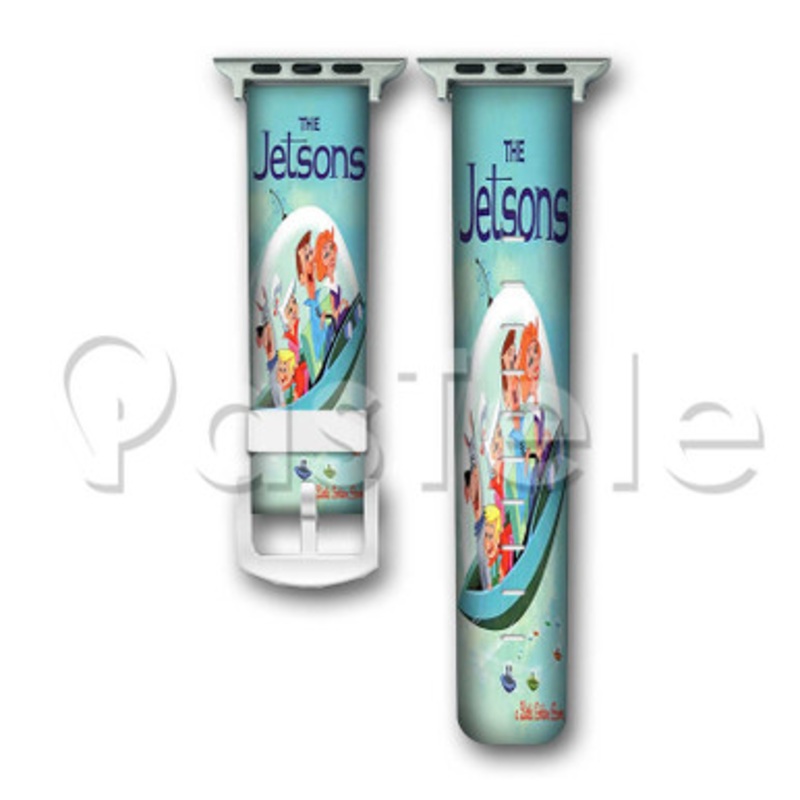A Little Golden Book The Jetsons Custom Personaliez Apple Watch Band 38mm 40mm 42mm 44mm Leather PU