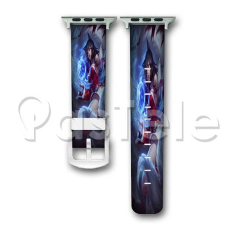 Ahri League of Legends Custom Personaliez Apple Watch Band 38mm 40mm 42mm 44mm Leather PU