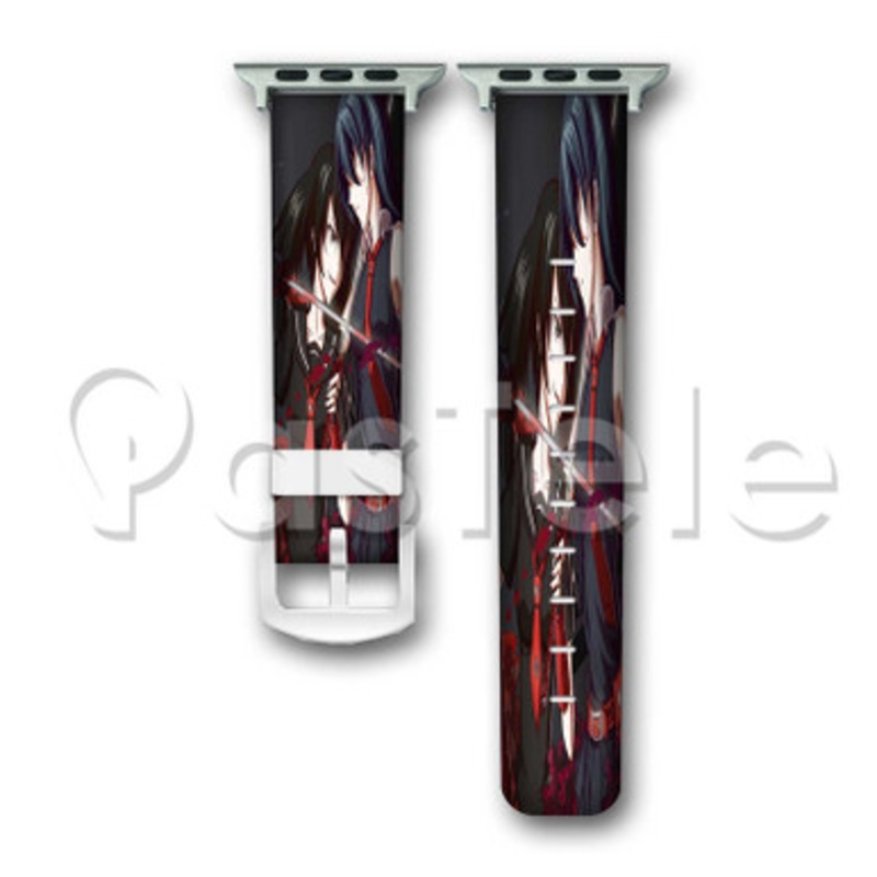 Akame ga Kill Custom Personaliez Apple Watch Band 38mm 40mm 42mm 44mm Leather PU