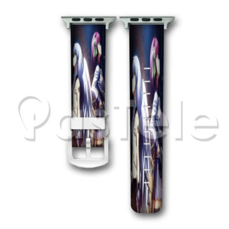 Angel Beats Angel and Yuri Nakamura Custom Personaliez Apple Watch Band 38mm 40mm 42mm 44mm Leather PU