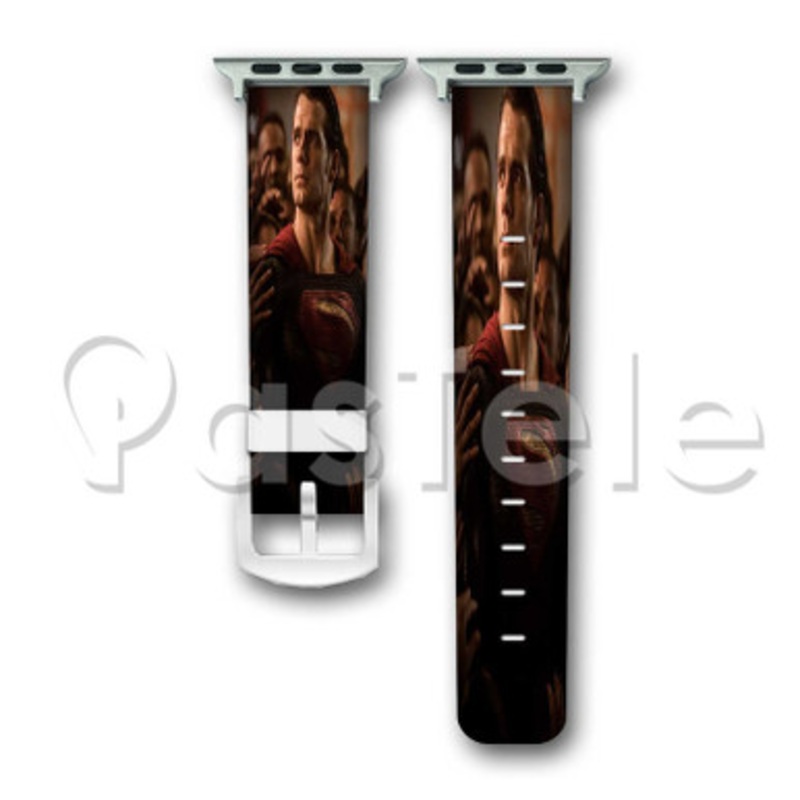 Batman v Superman Dawn of Justice Skull Mask Custom Personaliez Apple Watch Band 38mm 40mm 42mm 44mm Leather PU