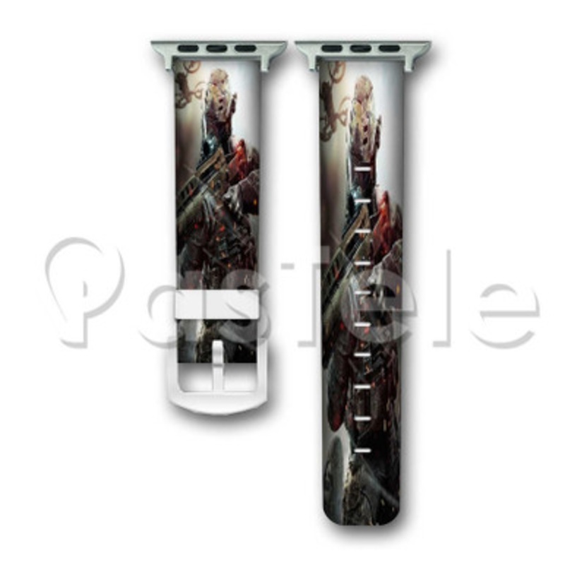 Call of Duty Black Ops 3 Shooting Custom Personaliez Apple Watch Band 38mm 40mm 42mm 44mm Leather PU