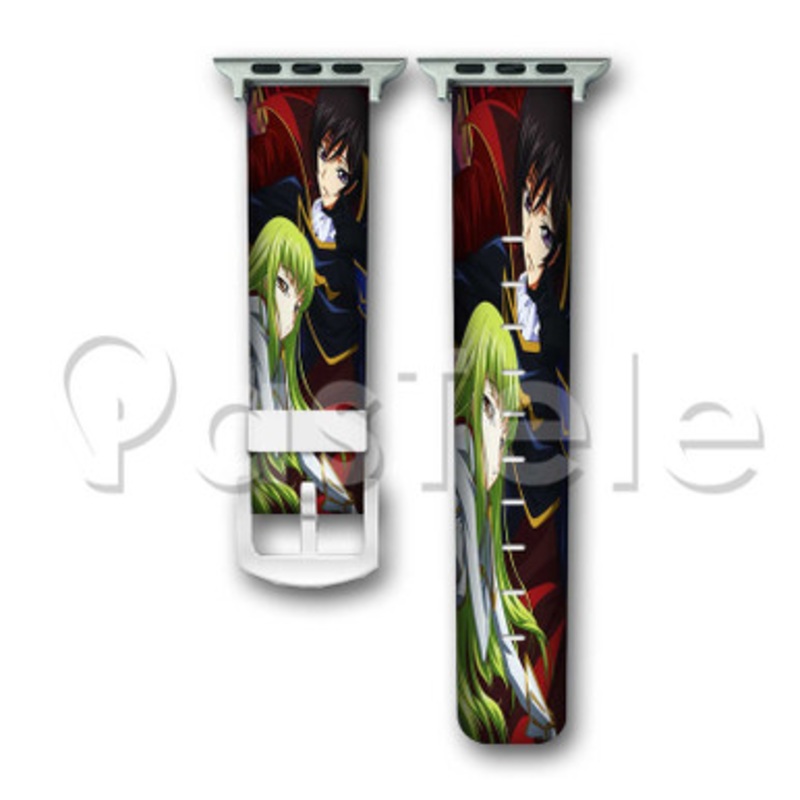 Code Geass Hangyaku no Lelouch Custom Personaliez Apple Watch Band 38mm 40mm 42mm 44mm Leather PU