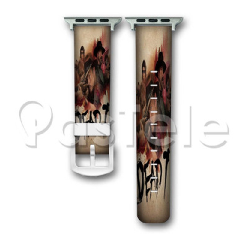 Dead 7 Custom Personaliez Apple Watch Band 38mm 40mm 42mm 44mm Leather PU