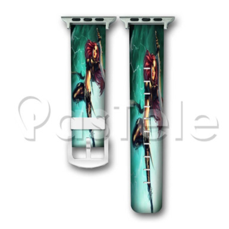 Katarina League of Legends Custom Personaliez Apple Watch Band 38mm 40mm 42mm 44mm Leather PU