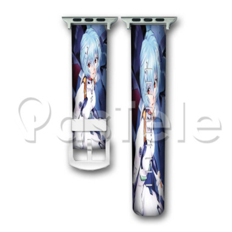 Rei Ayanami Neon Genesis Evangelion 2 Custom Personaliez Apple Watch Band 38mm 40mm 42mm 44mm Leather PU