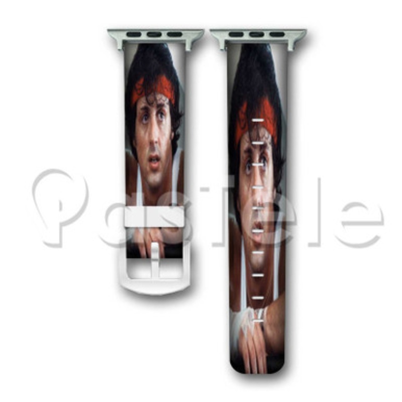 Rocky Balboa Custom Personaliez Apple Watch Band 38mm 40mm 42mm 44mm Leather PU