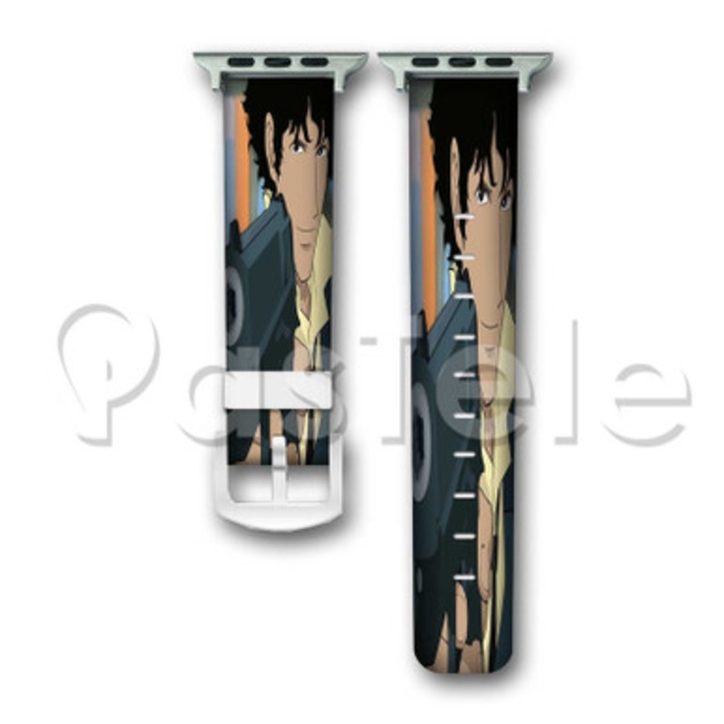 Spike Spiegel Cowboy Bebop Custom Personaliez Apple Watch Band 38mm 40mm 42mm 44mm Leather PU