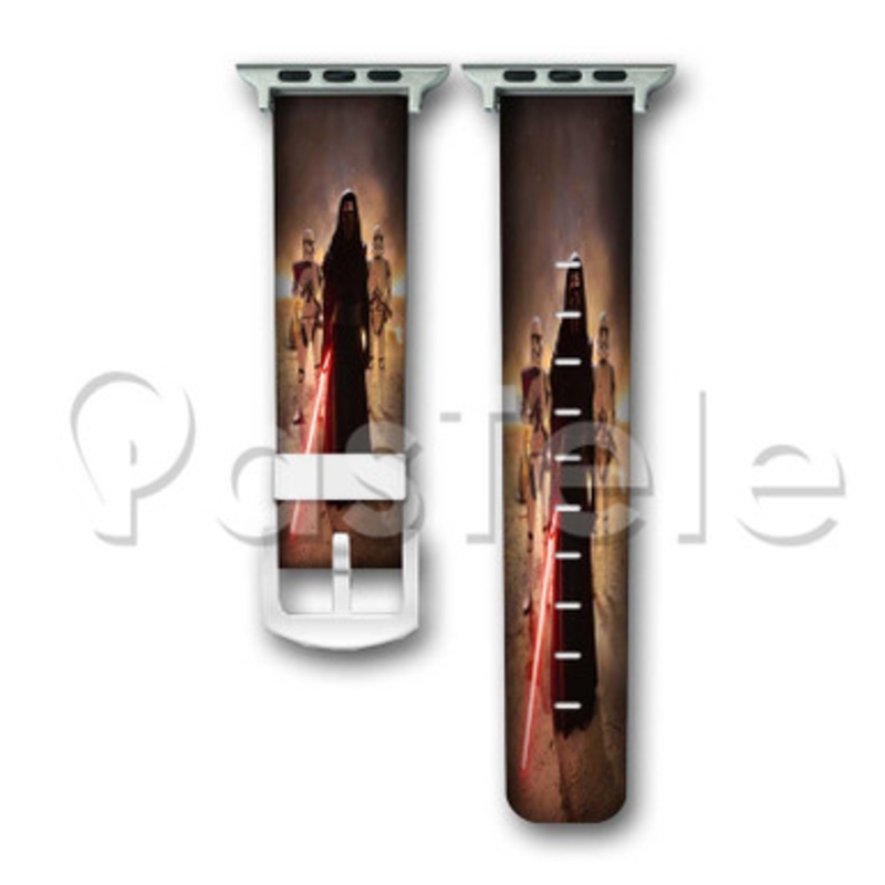 Star Wars The Force Awakens Kylo Ren and Stormtroopers Custom Personaliez Apple Watch Band 38mm 40mm 42mm 44mm Leather PU