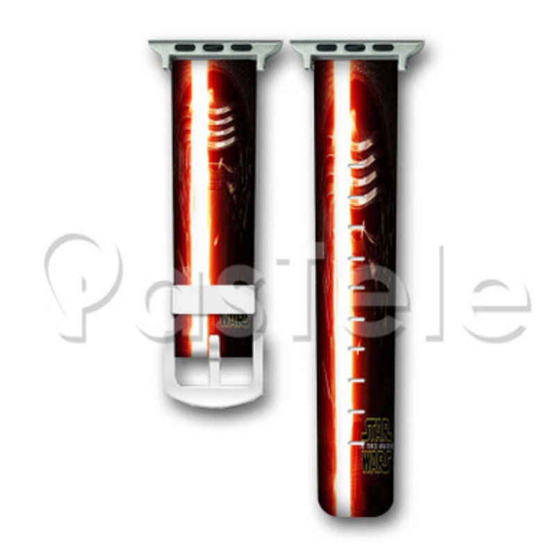 Star Wars The Force Awakens Kylo Ren Custom Personaliez Apple Watch Band 38mm 40mm 42mm 44mm Leather PU
