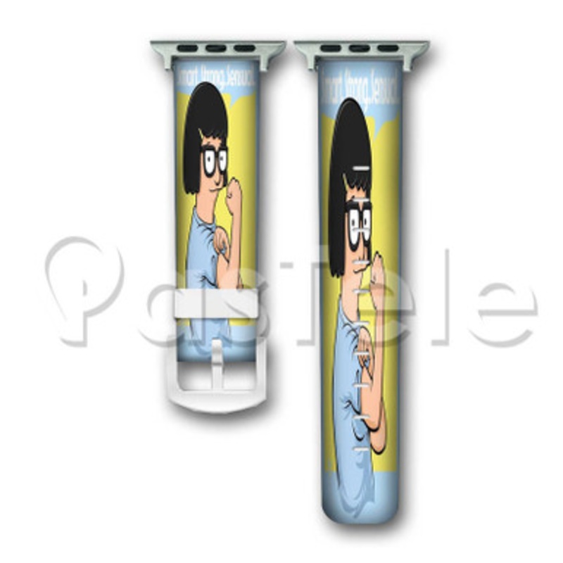 Tina Belcher Smart Strong Sensual Custom Personaliez Apple Watch Band 38mm 40mm 42mm 44mm Leather PU