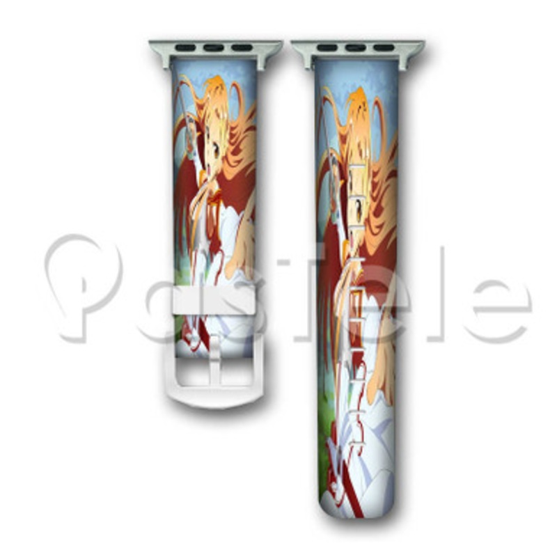 Asuna Yuuki Sword Art Online 2 Custom Personaliez Apple Watch Band 38mm 40mm 42mm 44mm Leather PU