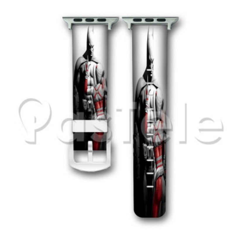 Batman and Harley Quinn Custom Personaliez Apple Watch Band 38mm 40mm 42mm 44mm Leather PU
