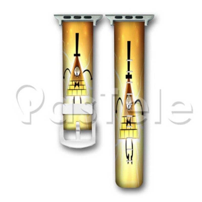 Bill Cipher Gravity Falls Custom Personaliez Apple Watch Band 38mm 40mm 42mm 44mm Leather PU