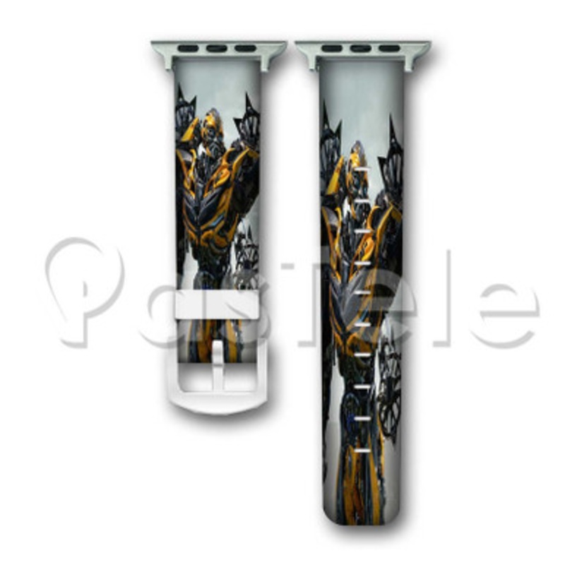 Bumblebee in Transformers Custom Personaliez Apple Watch Band 38mm 40mm 42mm 44mm Leather PU