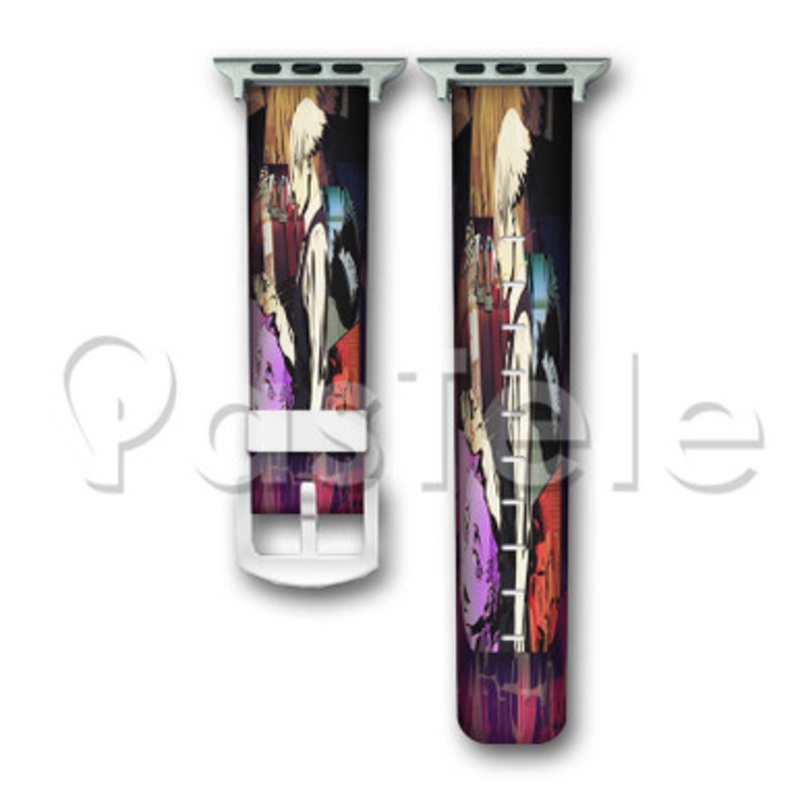 Death Parade Custom Personaliez Apple Watch Band 38mm 40mm 42mm 44mm Leather PU