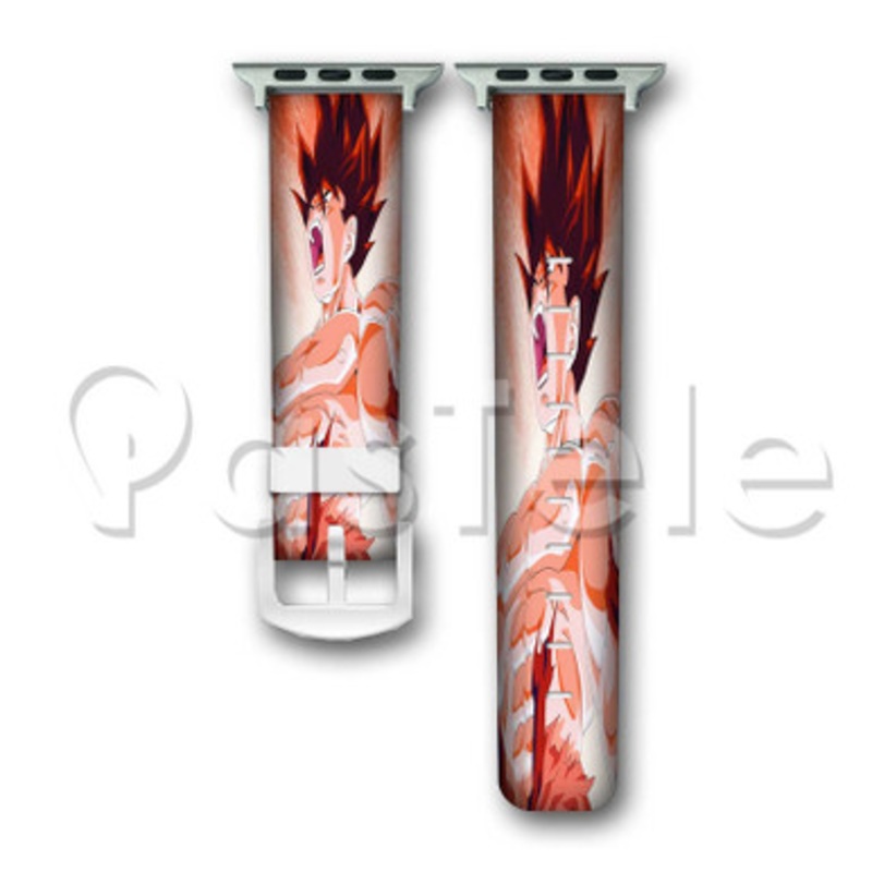 Dragon Ball Z Son Goku 2 Custom Personaliez Apple Watch Band 38mm 40mm 42mm 44mm Leather PU