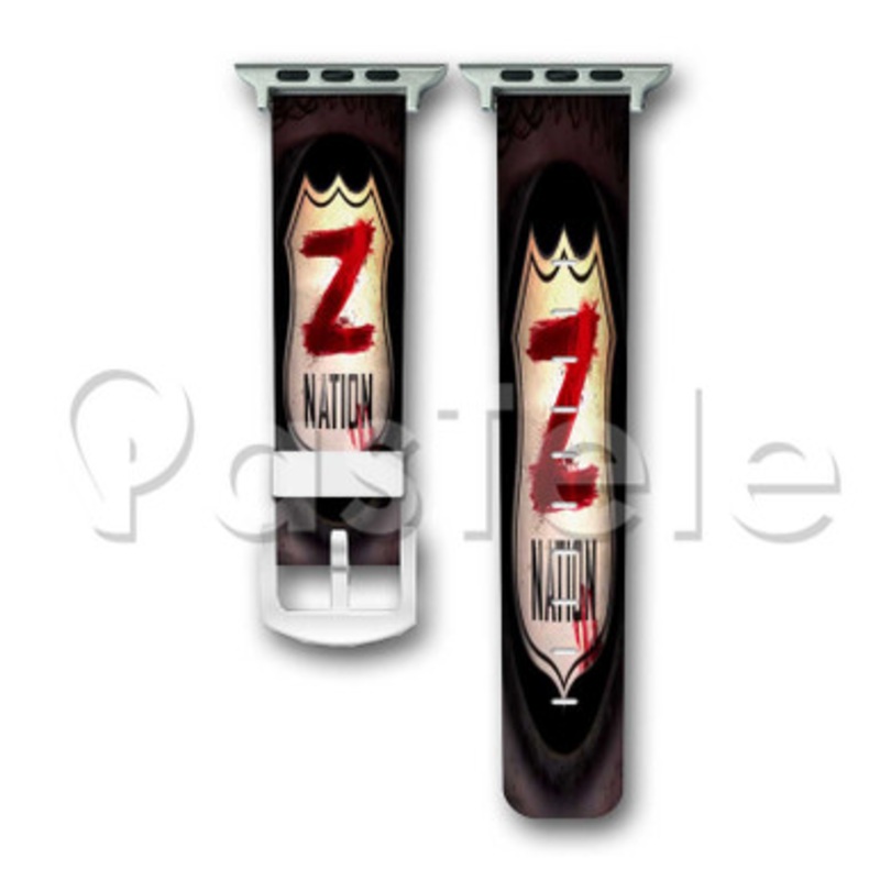 Eye Z Nation Custom Personaliez Apple Watch Band 38mm 40mm 42mm 44mm Leather PU
