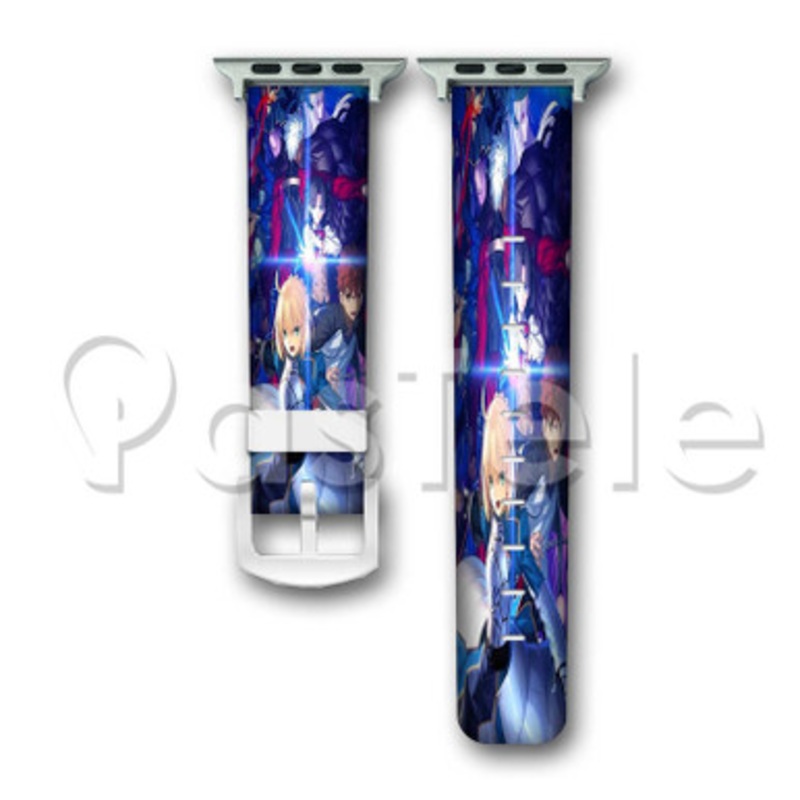 Fate Stay Night Custom Personaliez Apple Watch Band 38mm 40mm 42mm 44mm Leather PU