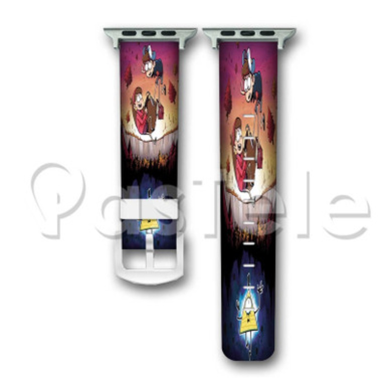 Gravity Falls 2 Custom Personaliez Apple Watch Band 38mm 40mm 42mm 44mm Leather PU