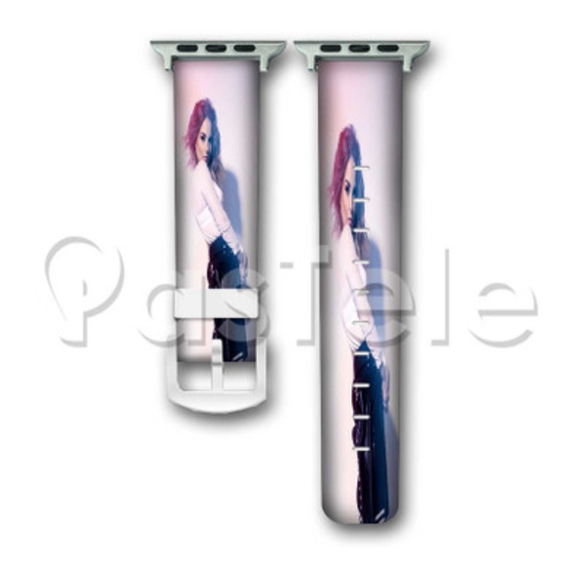 Jo Jo Teases Custom Personaliez Apple Watch Band 38mm 40mm 42mm 44mm Leather PU