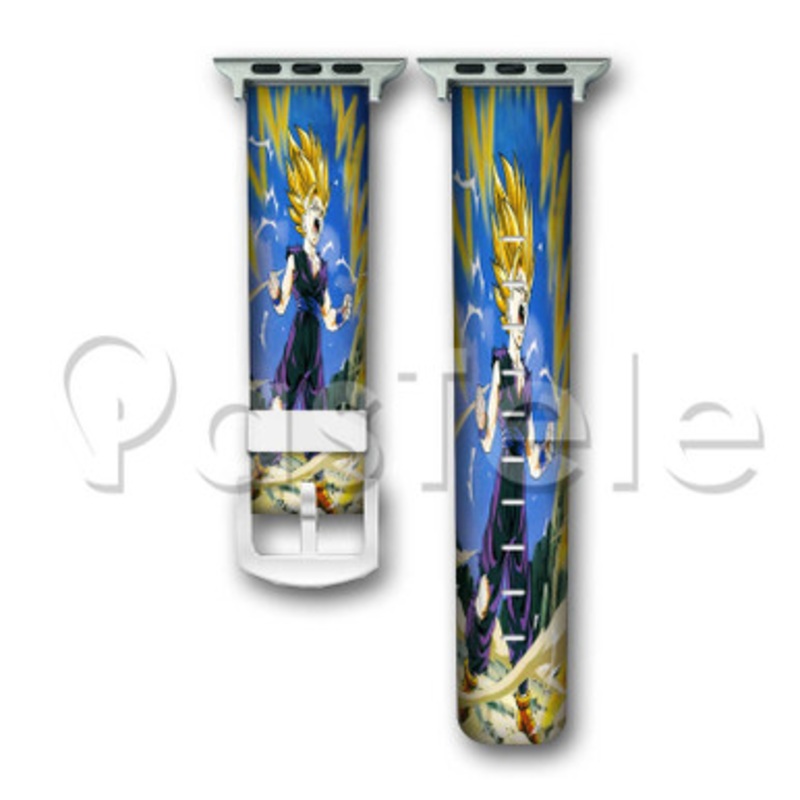 Kid Gohan Dragon Ball Z Custom Personaliez Apple Watch Band 38mm 40mm 42mm 44mm Leather PU