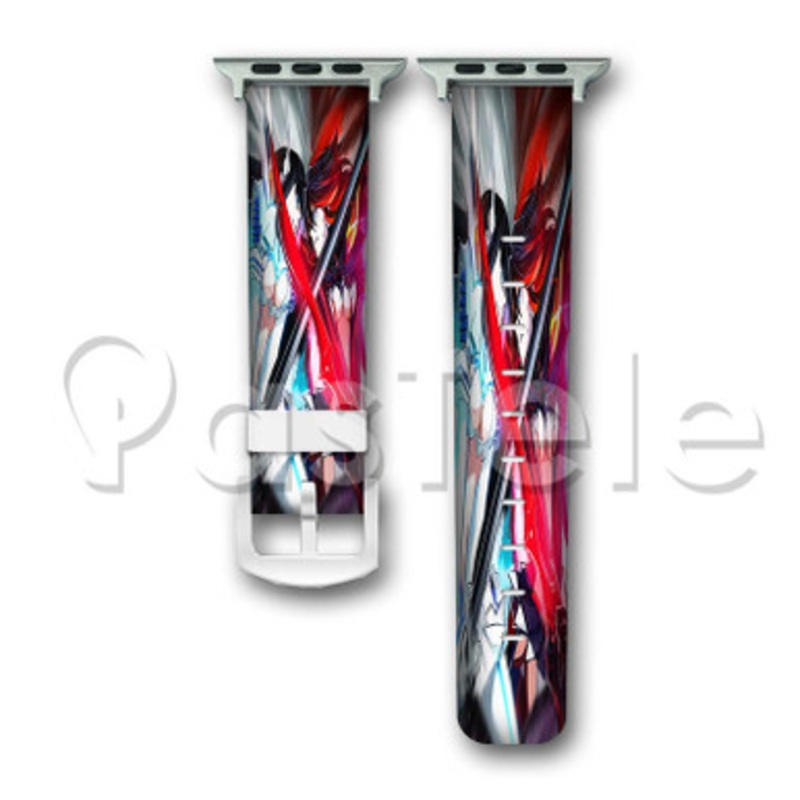 Kill La Kill Satsuki Kiryuin Ryuko Matoi Custom Personaliez Apple Watch Band 38mm 40mm 42mm 44mm Leather PU