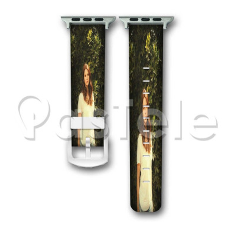 Lana Del Rey Custom Personaliez Apple Watch Band 38mm 40mm 42mm 44mm Leather PU