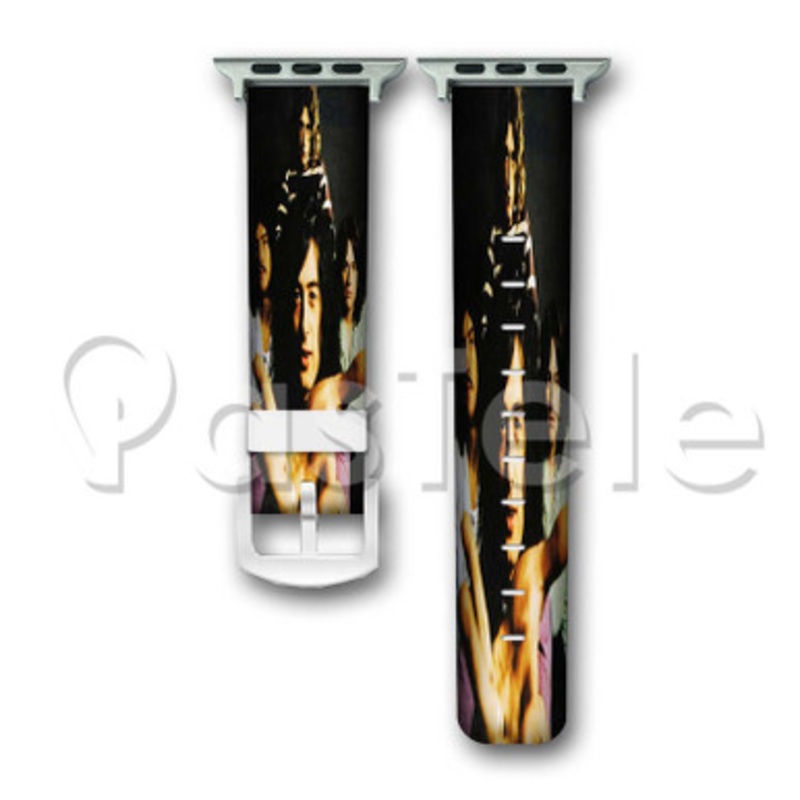 Led Zeppelin Personel Custom Personaliez Apple Watch Band 38mm 40mm 42mm 44mm Leather PU