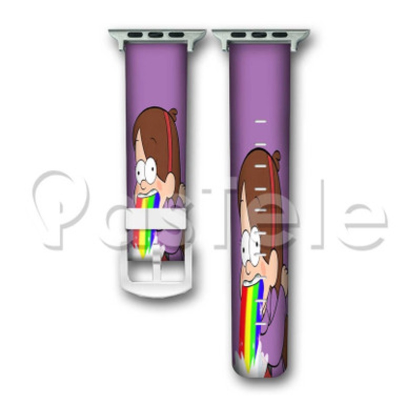 Mabel Pines Gravity Falls 2 Custom Personaliez Apple Watch Band 38mm 40mm 42mm 44mm Leather PU