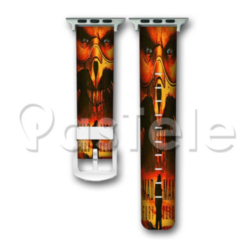 Mad Max Fury Road Face Mask Custom Personaliez Apple Watch Band 38mm 40mm 42mm 44mm Leather PU
