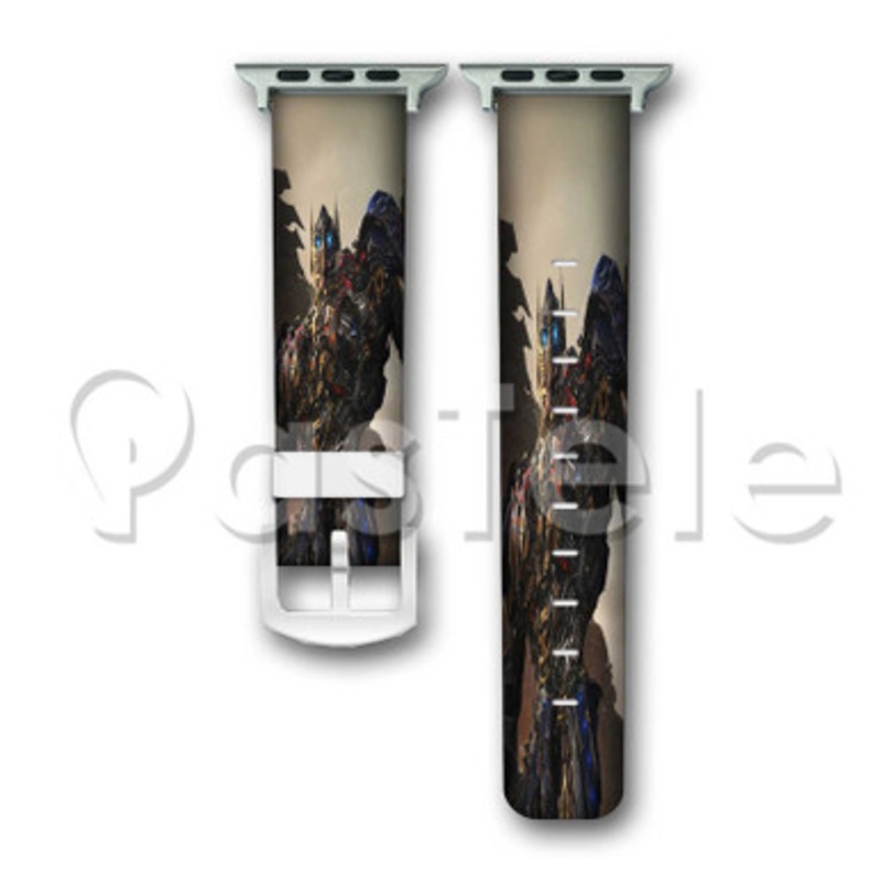 Optimus Prime Transformes Custom Personaliez Apple Watch Band 38mm 40mm 42mm 44mm Leather PU